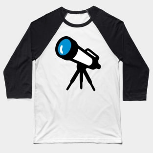 Telescope Emoticon Baseball T-Shirt